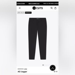 Cuts AO Joggers Black
